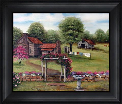 Framed Rose Arbor Print