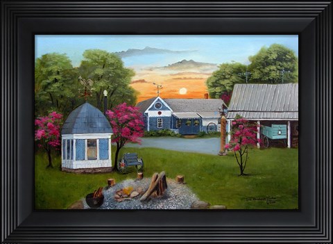 Framed Baker&#39;s Country Home Print