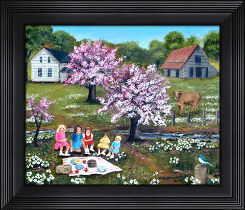 Framed Picnic 2 Print