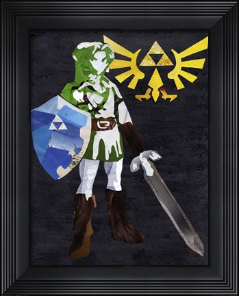 Framed Zelda2 Print