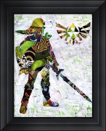 Framed Zelda4 Print