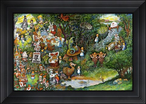Framed Alice in Wonderland Print