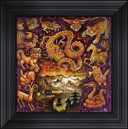 Framed Chinese Zodiac Print