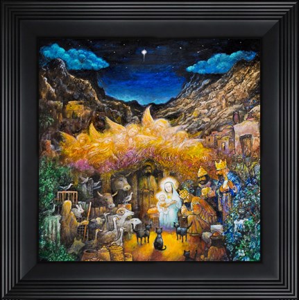 Framed Nativity Print