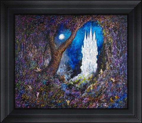 Framed Fairie Castle Print