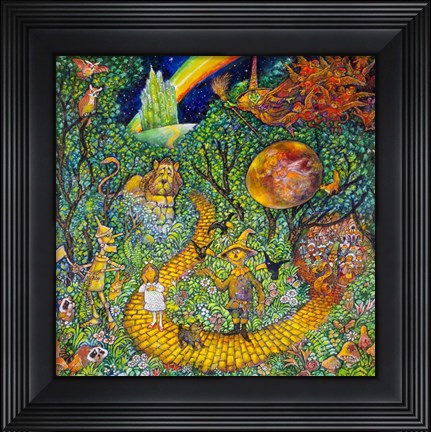 Framed Yellow Brick Road Print