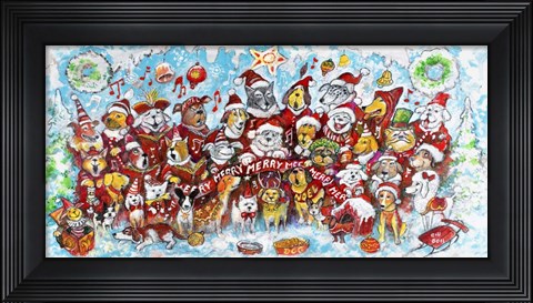 Framed Christmas Choir 1 Print