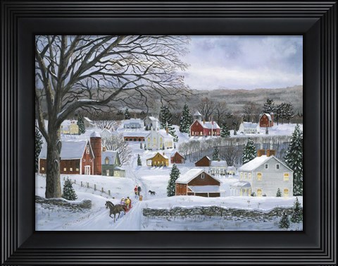 Framed Peaceful Valley Road Print
