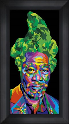 Framed Morgan Freeman Print