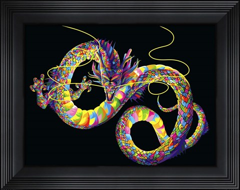 Framed Chinese Dragon Print