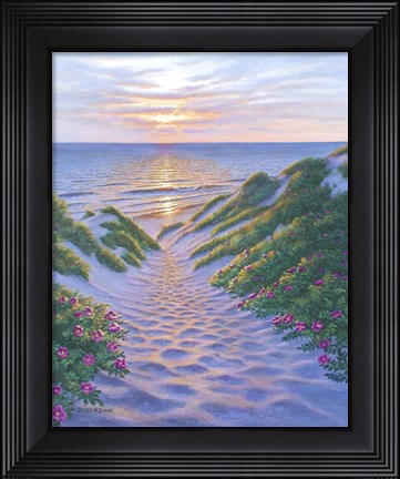 Framed Dune Descent I Print