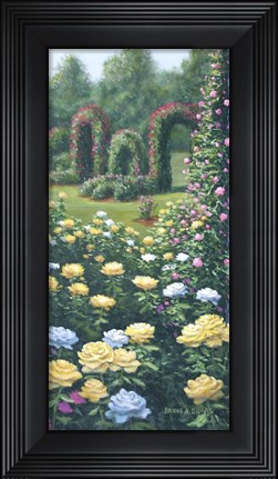 Framed Rose Garden Print