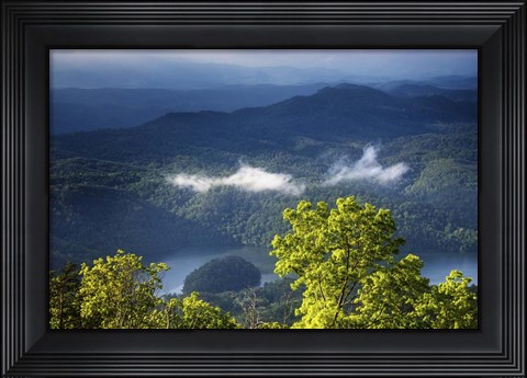 Framed Morning In The Blue Ridge Mountains Print