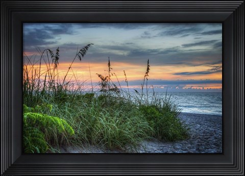 Framed On The Edge Of Sunrise Print