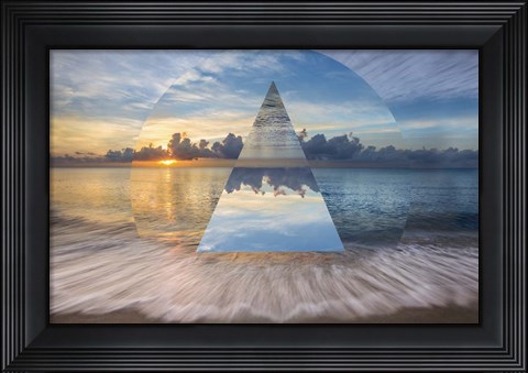 Framed Gentle Dawn Geometric Print
