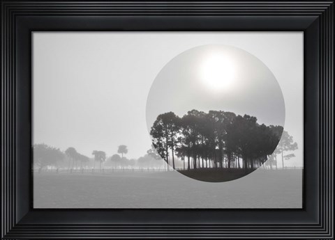 Framed Sunrise Circles Print