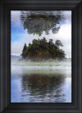Framed Hanging In The Clouds Print