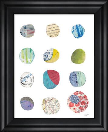 Framed Geometric Collage III Print