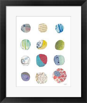 Framed Geometric Collage III Print