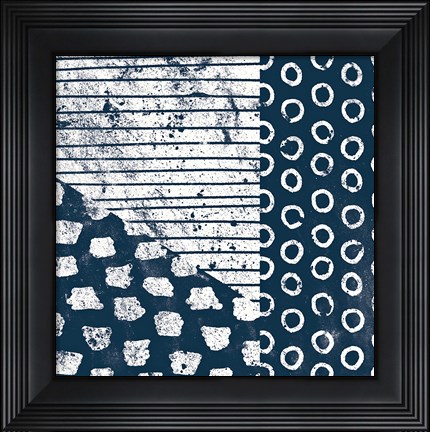 Framed Mark Making Tile IV Print