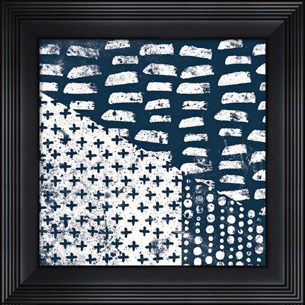 Framed Mark Making Tile II Print