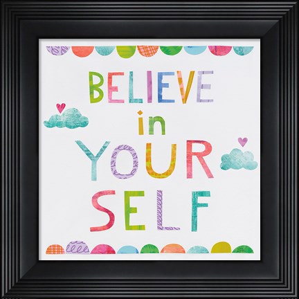 Framed Unicorn Magic VI Clouds Print
