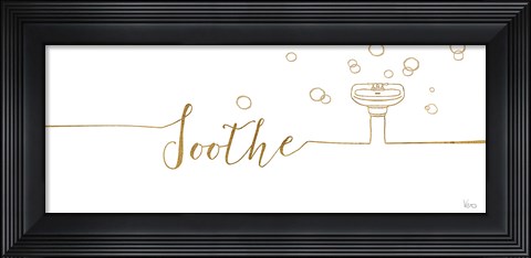 Framed Underline Bath IV Print