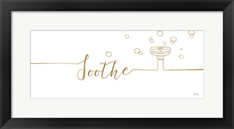 Framed Underline Bath IV Print