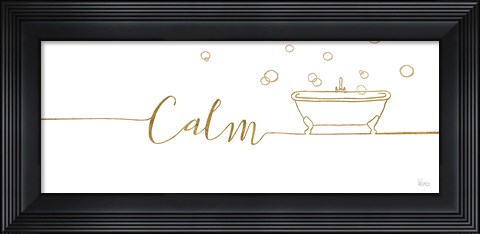 Framed Underline Bath II Print