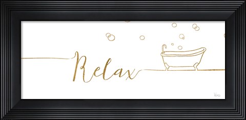 Framed Underline Bath I Print