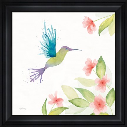 Framed Flit III Print