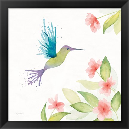 Framed Flit III Print