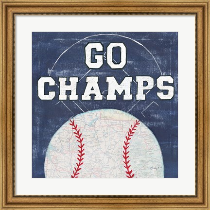 Framed On the Field III Go Champs Print