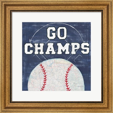 Framed On the Field III Go Champs Print