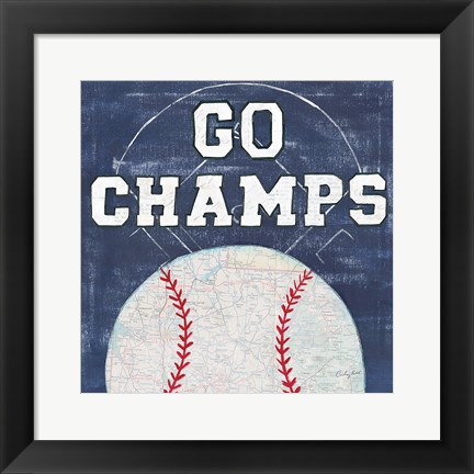 Framed On the Field III Go Champs Print