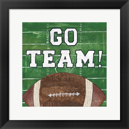 Framed On the Field I Go Team Print