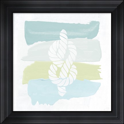 Framed Seaside Swatch Knot Print