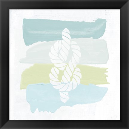 Framed Seaside Swatch Knot Print