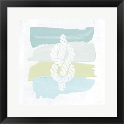 Framed Seaside Swatch Knot Print