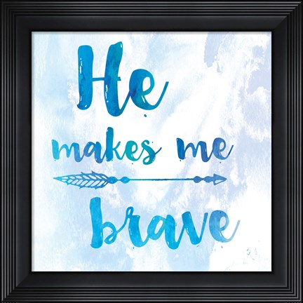 Framed Words of Faith III Print