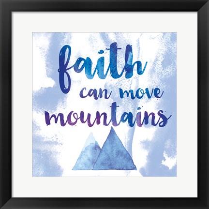 Framed Words of Faith II Print