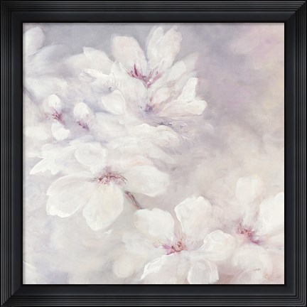 Framed Cherry Blossoms Square Print