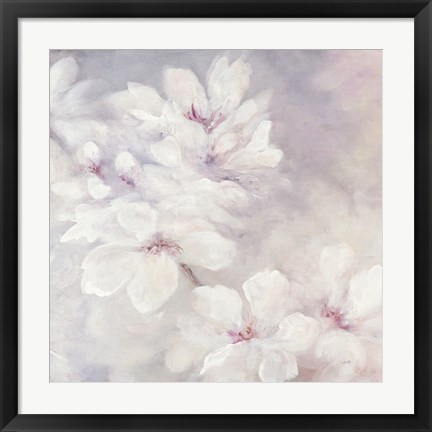 Framed Cherry Blossoms Square Print