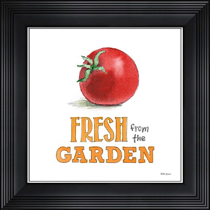 Framed Fresh From the Garden V No Border Sq Print