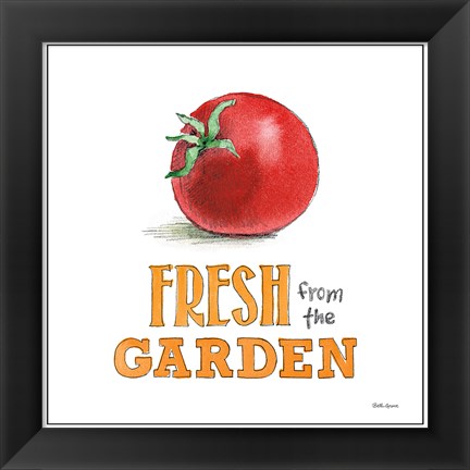 Framed Fresh From the Garden V No Border Sq Print