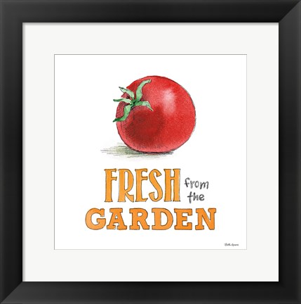 Framed Fresh From the Garden V No Border Sq Print