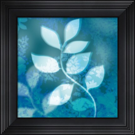 Framed Ink Leaves II Print