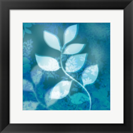 Framed Ink Leaves II Print