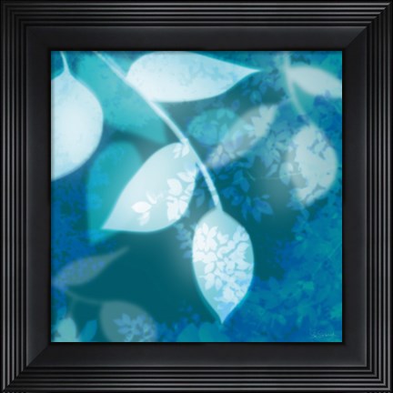 Framed Ink Leaves I Print