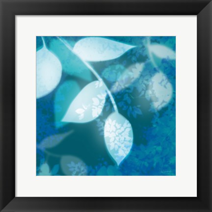 Framed Ink Leaves I Print